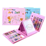Drawing Art Set for Kids (208 Pcs) - মার্কার, পেন্সিল, ক্রেয়ন ও ওয়াটারকালারসহ সম্পূর্ণ আর্টিস্ট বক্স
