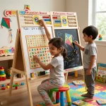 Multi-Functional Education Board With Bangla (10-in-1 Learning Set) Big Size - Image 3