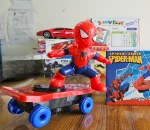 Spider-Man Stunt Skateboard Toy with 360° Spin, Kids Superhero Adventure Toy - Image 4