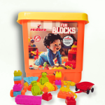 Fun Blocks Toy Set with Colorful Building Bricks & Figures