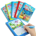 Magic Water Drawing Book for Kids | Reusable Coloring Book with Water Pen