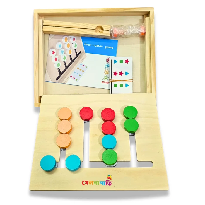 4 Color Line Logic Game – Educational Puzzle for Kid - khelnapati