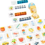 Word Spelling Blocks with Bell — Wooden Learning Toy - Image 2