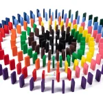 100 Pcs Wooden Domino Set for Kids – Educational Play & Creative Fun! - Image 2