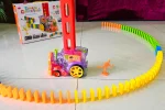 Domino Train Set with Light and Sound Effects – Fun Learning Toy for Toddlers Battery Powered Domino Train Toy – Creative Playtime for Kids Educational Electric Train Toy with Colorful Dominoes – Enhances Focus and Creativity Interactive Domino Train Set – A Fun Gift for Kids’ Development