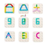 Shape and Structure Kids Brain Development Wooden Pegboard Toy for Kids - Image 4