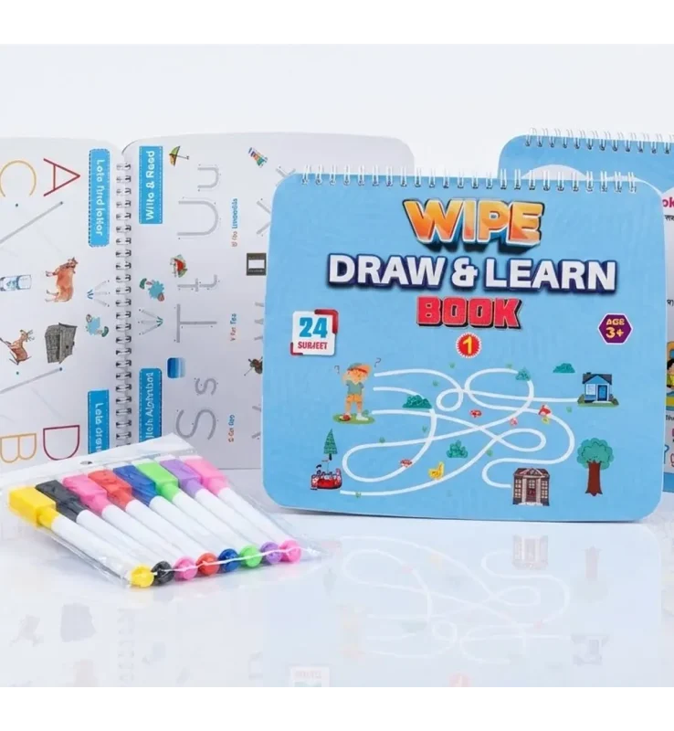 Wipe Draw & Learn Activity Book