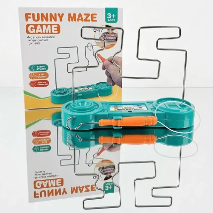 Electric Maze Game, Kids Skill Toy, Hand-Eye Coordination Toy, Educational Puzzle, Concentration Game for Kids, Science Experiment Toy, Anti-Stress Toy, Collision Electric Maze, Birthday Gift for Kids, Montessori Learning, Funny Maze Game, Electronic Learning Toy, Physics Kit for Children, Focus Training Toy, Khelnapati Toys