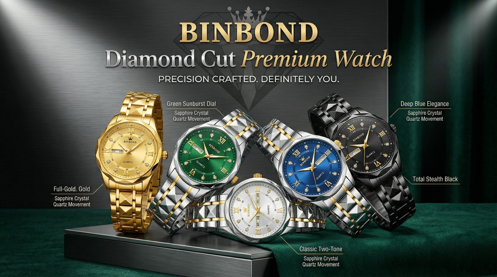 WhatsApp Image 2026-03-01 at 10.20.36 PM Diamond Cut Premium Watch - Image 1