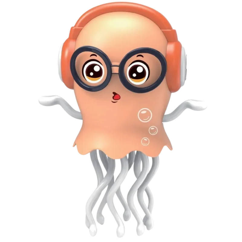 dancing jellyfish photo, kids electric toy image, musical baby toy features, LED 3D light toy, interactive crawling toy, bump and go sensor toy, toddler sensory toy picture, jellyfish toy for birthday gift, electric animal toy for kids, non-toxic plastic toy, kids fun play toy, home learning toy, khelnapati jellyfish toy, preschool electronic toy, indoor fun toys.