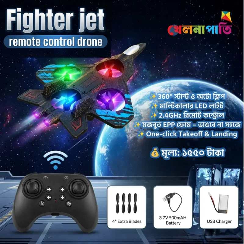 Remote Control Fighter Jet Plane Toy with Controller