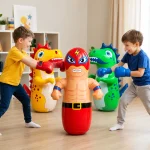 Kids Punching Toy Inflatable Boxing Bag – Standing Tumbler Sports Toy for Boys Girls Age 5+ - Image 2