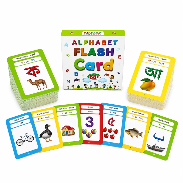 Alphabet Flash Card 66 PCS Educational Learning Cards