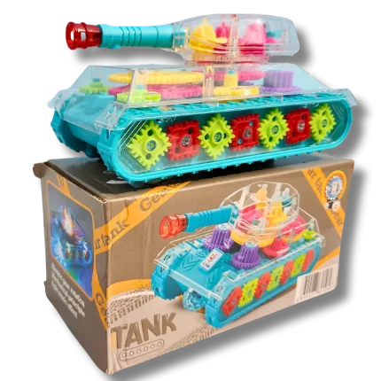 Transparent Gear Tank Toy for Kids | STEM Learning Mechanical Tank