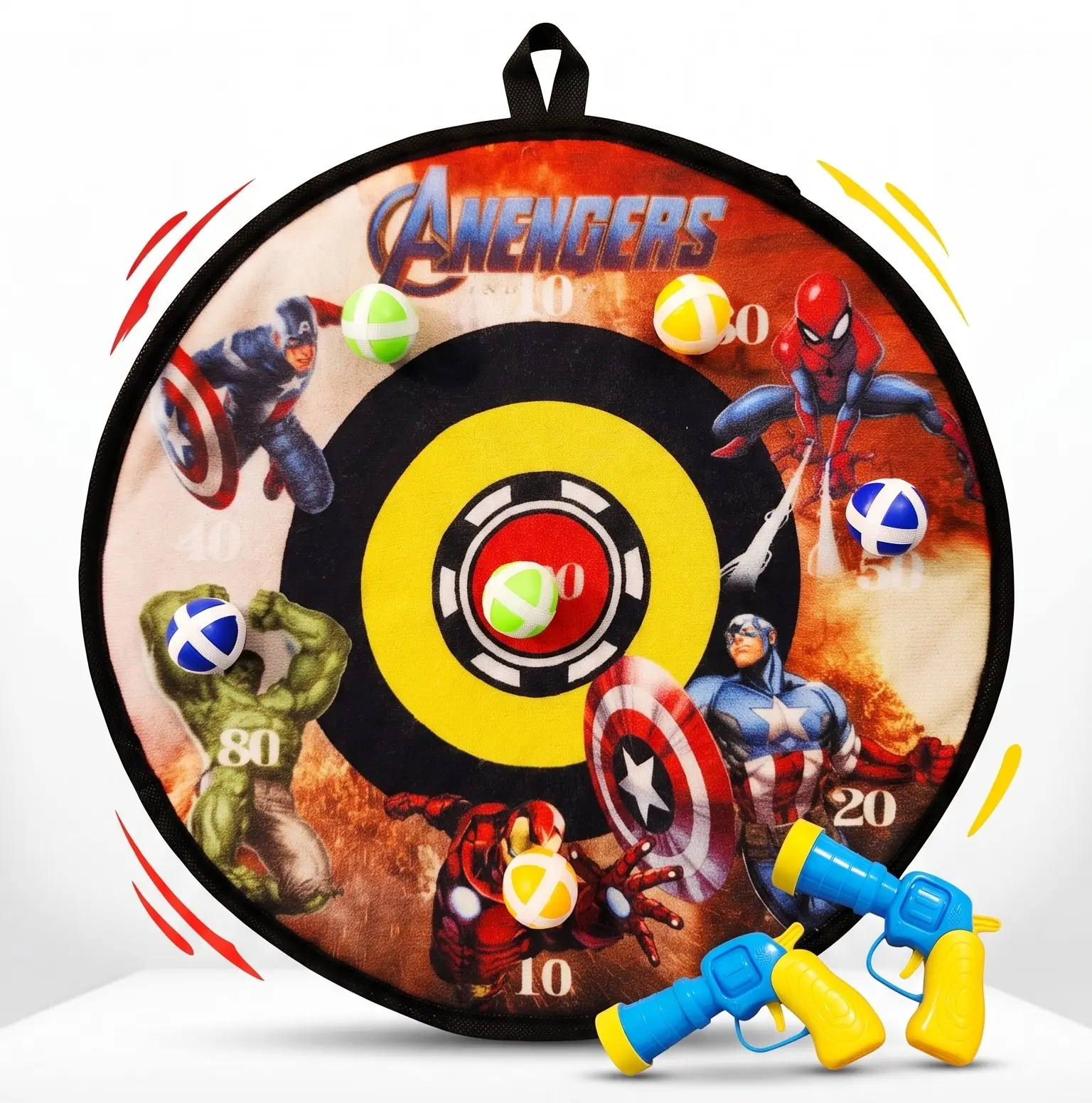 Gemini_Generated_Image_9di9hd9di9hd9di9 Kids Shooting Target Toy Set With Two Toy Guns And Colorful Balls
