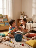 Complete karaoke soundbox kit ready for music streaming and family singing fun